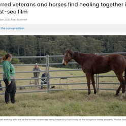 Riotact Horse Aid The Healing Veterans Documentary 29 Oct 23